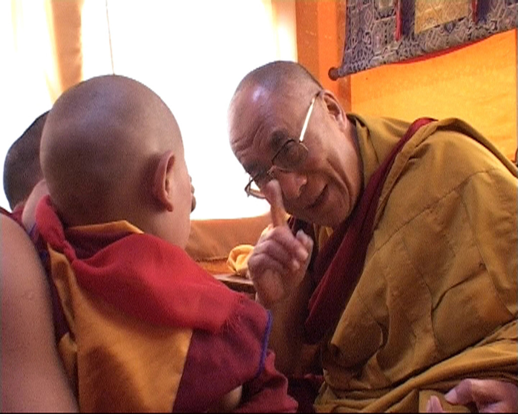 TP & Dalai Lama in Amaravati, Photo : Nati Baratz